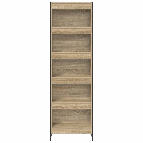 vidaXL Bookcase 2 pcs Sonoma 60 x 30 x 189.5 cm Engineered Wood