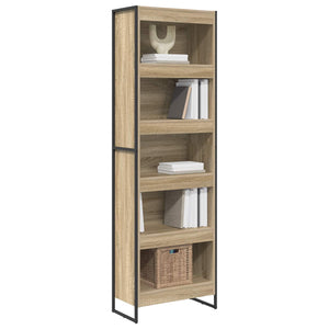 vidaXL Bookcase 2 pcs Sonoma 60 x 30 x 189.5 cm Engineered Wood