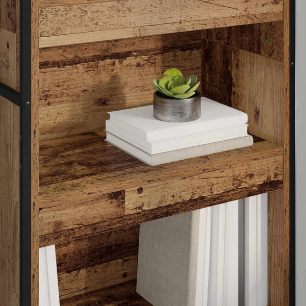 vidaXL Bookcase 2 pcs Reclaimed Wood 60 x 30 x 189.5 cm Engineered Wood