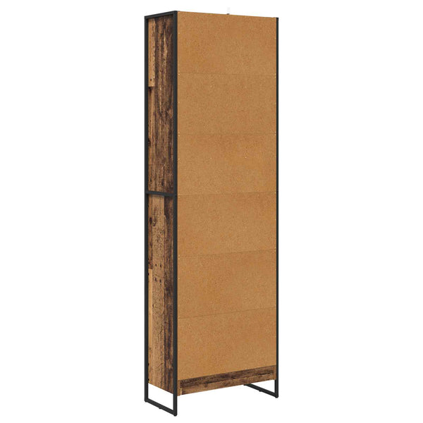 vidaXL Bookcase 2 pcs Reclaimed Wood 60 x 30 x 189.5 cm Engineered Wood