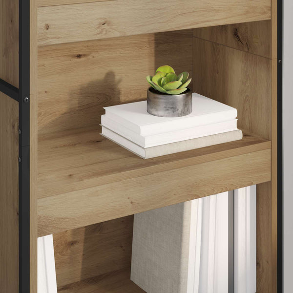 vidaXL Bookcase 2 pcs Engineered Wood Oak 60 x 30 x 189.5 cm