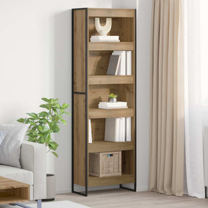 vidaXL Bookcase 2 pcs Engineered Wood Oak 60 x 30 x 189.5 cm
