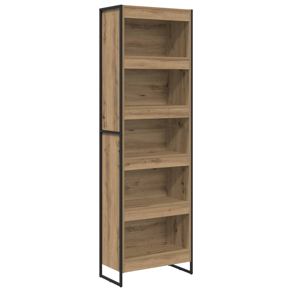 vidaXL Bookcase 2 pcs Engineered Wood Oak 60 x 30 x 189.5 cm