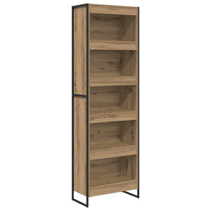 vidaXL Bookcase 2 pcs Engineered Wood Oak 60 x 30 x 189.5 cm