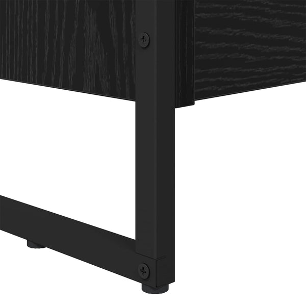 vidaXL Bookcase 2 pcs Black Oak Look 80 x 30 x 155 cm