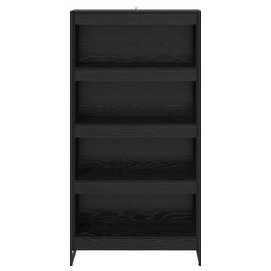 vidaXL Bookcase 2 pcs Black Oak Look 80 x 30 x 155 cm