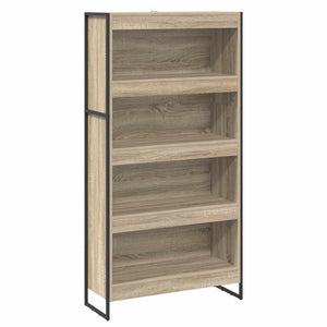 vidaXL Bookcase 2 pcs Sonoma 80 x 30 x 155 cm Engineered Wood
