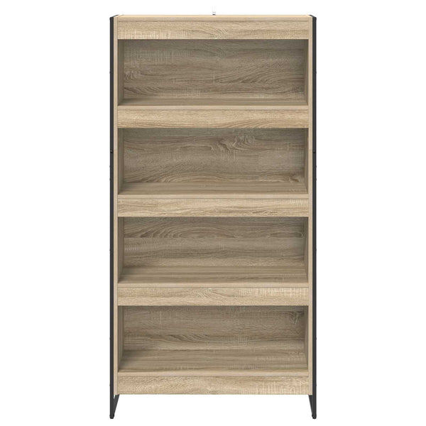 vidaXL Bookcase 2 pcs Sonoma 80 x 30 x 155 cm Engineered Wood