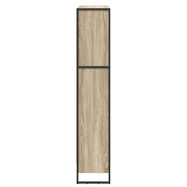 vidaXL Bookcase 2 pcs Sonoma 80 x 30 x 155 cm Engineered Wood