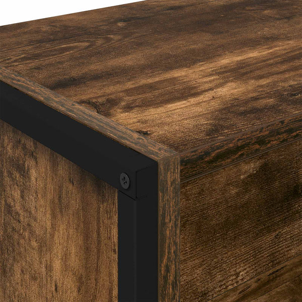 vidaXL Bookcase 2 pcs Smoked Oak 80 x 30 x 155 cm Engineered Wood