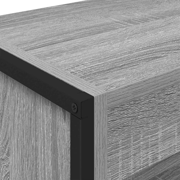 vidaXL Bookcase 2 pcs Sonoma Grey 80 x 30 x 155 cm Engineered Wood