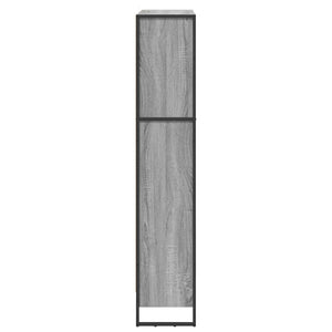 vidaXL Bookcase 2 pcs Sonoma Grey 80 x 30 x 155 cm Engineered Wood