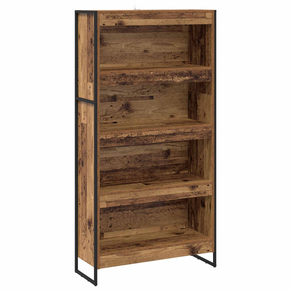 vidaXL Bookcase 2 pcs Reclaimed Wood 80 x 30 x 155 cm Engineered Wood