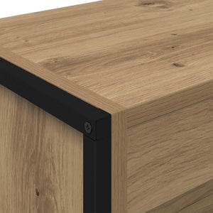 vidaXL Bookcase 2 pcs Engineered Wood Oak 80 x 30 x 155 cm