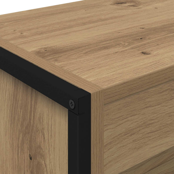 vidaXL Bookcase 2 pcs Engineered Wood Oak 80 x 30 x 155 cm