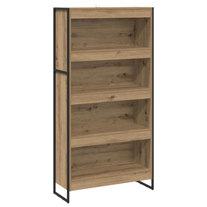 vidaXL Bookcase 2 pcs Engineered Wood Oak 80 x 30 x 155 cm