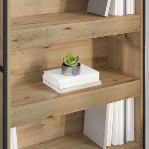 vidaXL Bookcase 2 pcs Engineered Wood Oak 80 x 30 x 189.5 cm