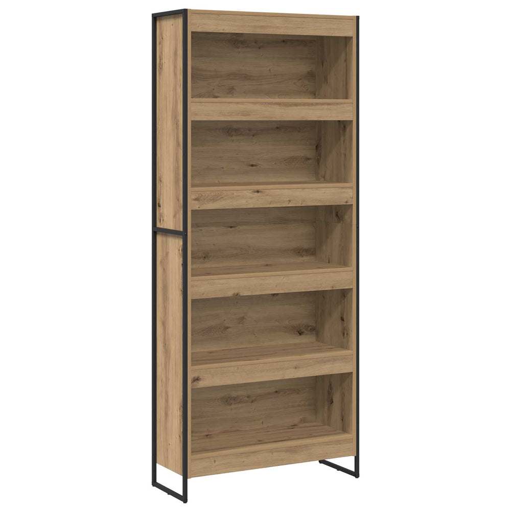 vidaXL Bookcase 2 pcs Engineered Wood Oak 80 x 30 x 189.5 cm