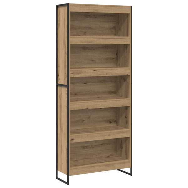 vidaXL Bookcase 2 pcs Engineered Wood Oak 80 x 30 x 189.5 cm