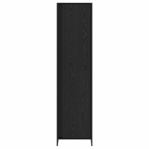 vidaXL Wardrobe with Door 2 pcs Black Oak Look 50 x 50 x 200 cm