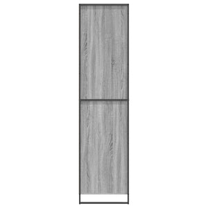 vidaXL Wardrobe 2 pcs Sonoma Grey 50 x 50 x 200 cm Engineered Wood