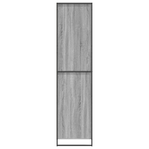 vidaXL Wardrobe 2 pcs Sonoma Grey 50 x 50 x 200 cm Engineered Wood