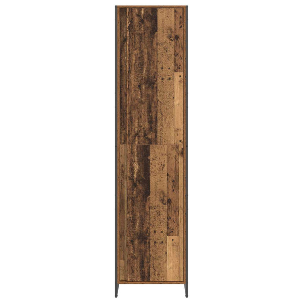 vidaXL Wardrobe with Door 2 pcs Reclaimed Wood 50 x 50 x 200 cm Engineered Wood