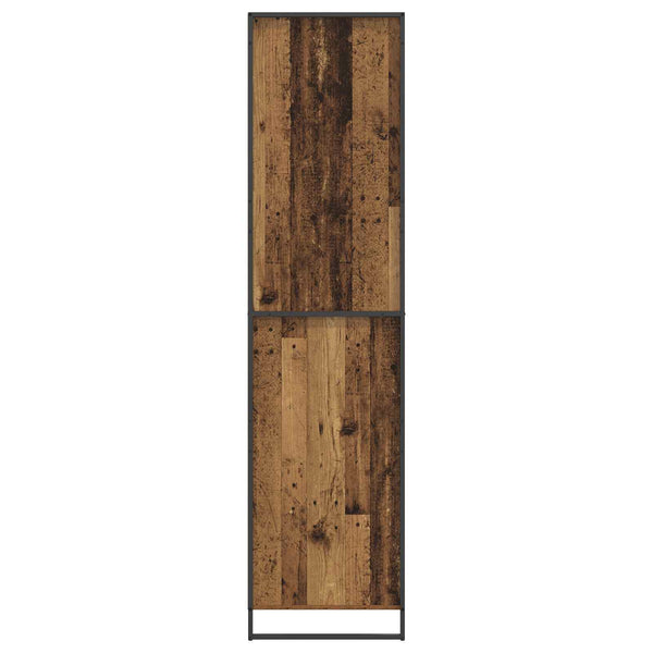 vidaXL Wardrobe with Door 2 pcs Reclaimed Wood 50 x 50 x 200 cm Engineered Wood