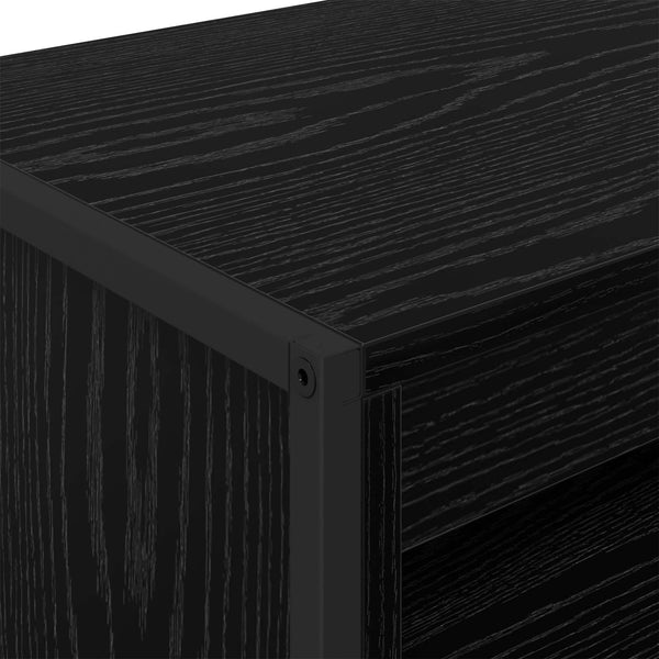 vidaXL Highboards Black Oak Look 60 x 36 x 200 cm