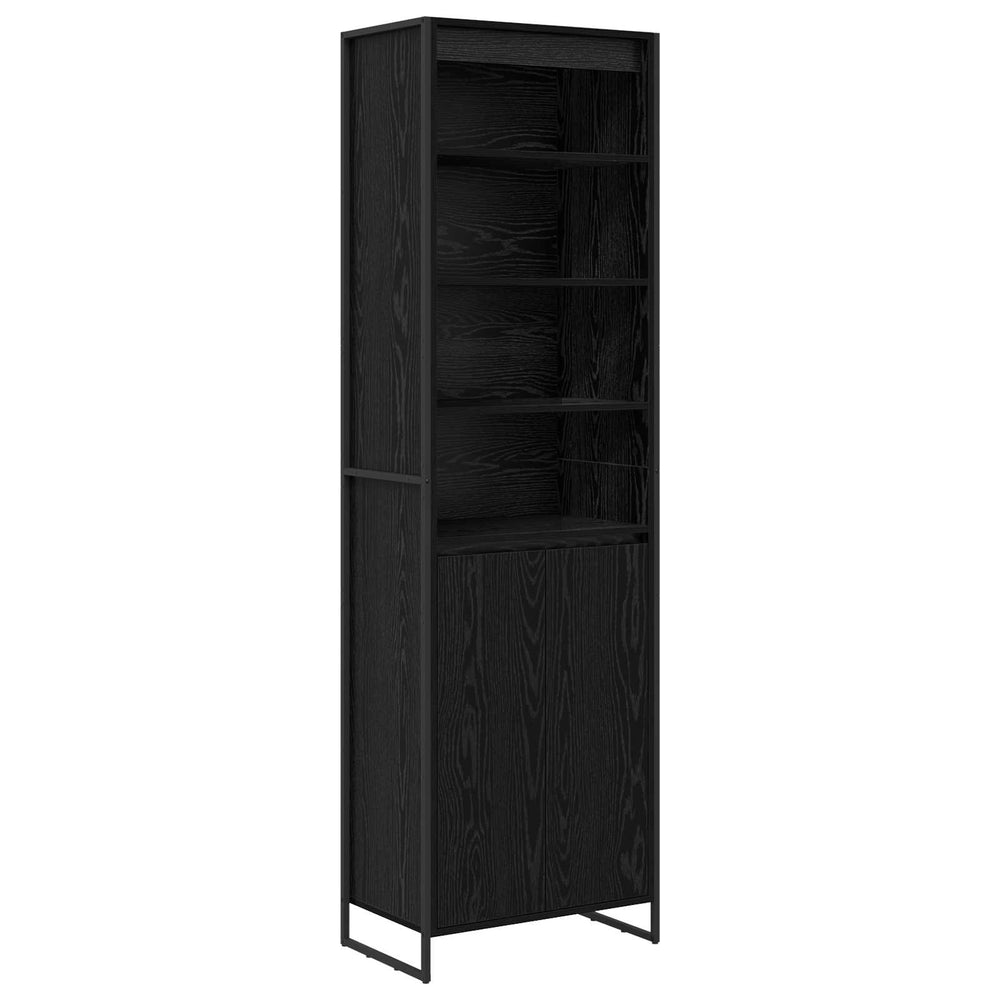 vidaXL Highboards Black Oak Look 60 x 36 x 200 cm