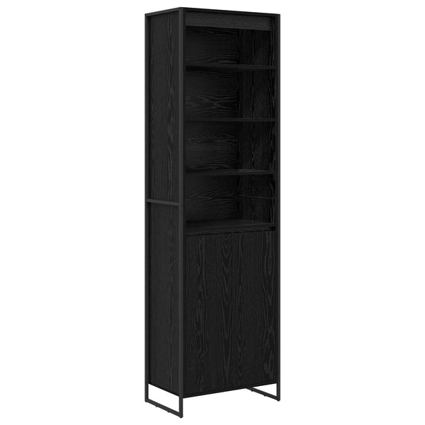 vidaXL Highboards Black Oak Look 60 x 36 x 200 cm