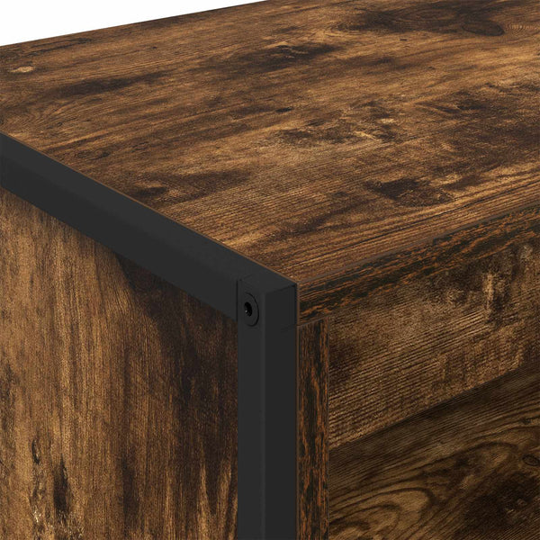 vidaXL Tall Cabinets Smoke Oak 60 x 36 x 200 cm Engineered Wood