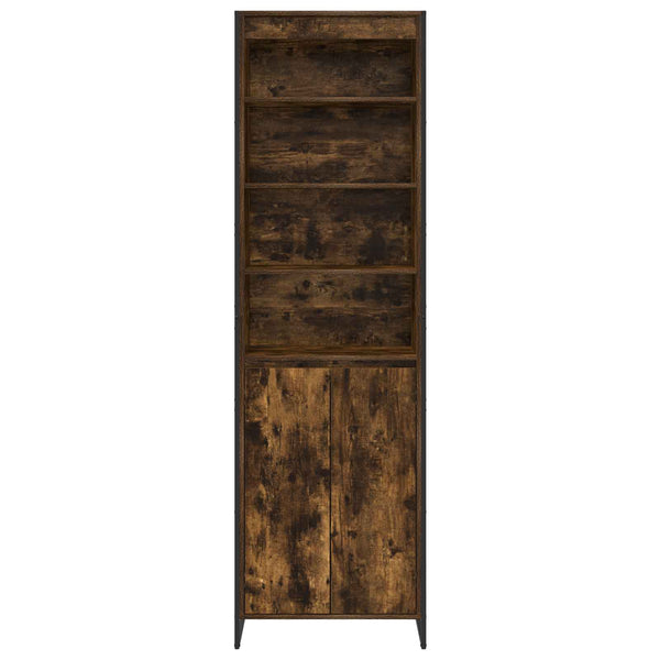 vidaXL Tall Cabinets Smoke Oak 60 x 36 x 200 cm Engineered Wood