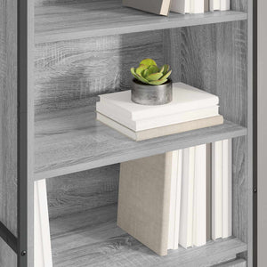 vidaXL Tall Cabinets Sonoma Grey 60 x 36 x 200 cm Engineered Wood