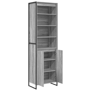 vidaXL Tall Cabinets Sonoma Grey 60 x 36 x 200 cm Engineered Wood