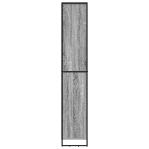 vidaXL Tall Cabinets Sonoma Grey 60 x 36 x 200 cm Engineered Wood