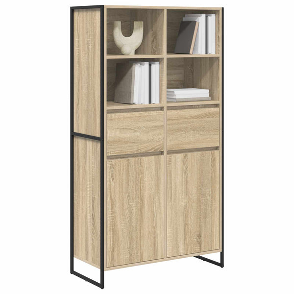 vidaXL Sideboard 2 pcs Sonoma 81 x 36 x 150.5 cm Engineered Wood