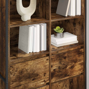 vidaXL Sideboard 2 pcs Smoked Oak 81 x 36 x 150.5 cm Engineered Wood