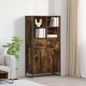 vidaXL Sideboard 2 pcs Smoked Oak 81 x 36 x 150.5 cm Engineered Wood