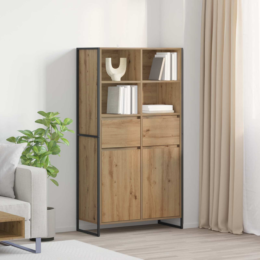 vidaXL Sideboard 2 pcs Craft Oak 81 x 36 x 150.5 cm
