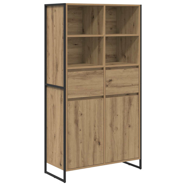vidaXL Sideboard 2 pcs Craft Oak 81 x 36 x 150.5 cm