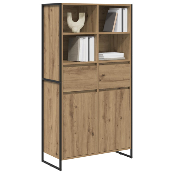 vidaXL Sideboard 2 pcs Craft Oak 81 x 36 x 150.5 cm