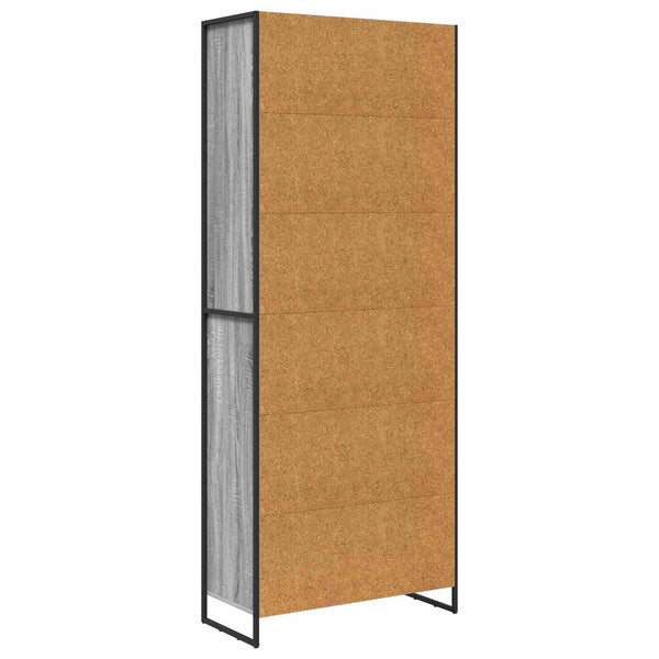 Hoher Schrank Grau Sonoma 79x36x200 cm
