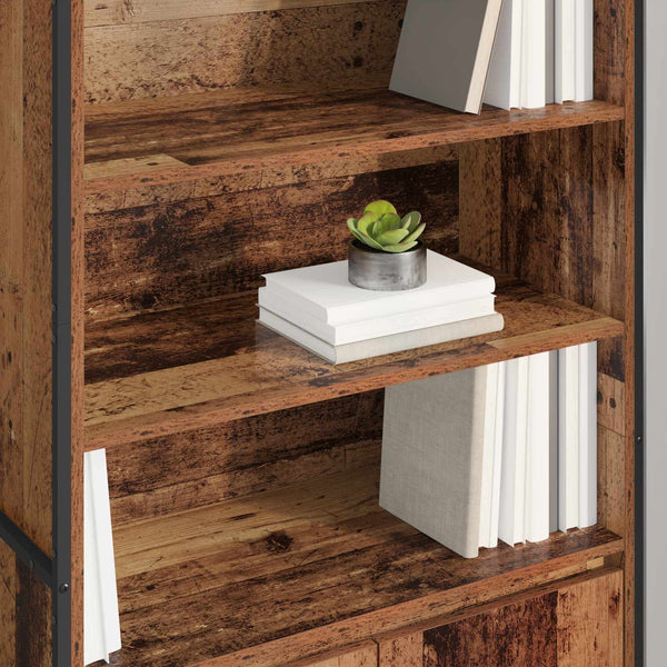 Hoher Altholz Schrank 79x36x200 cm