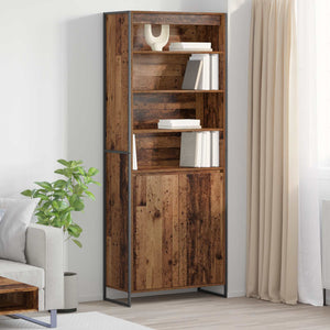 Hoher Altholz Schrank 79x36x200 cm