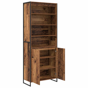 Hoher Altholz Schrank 79x36x200 cm