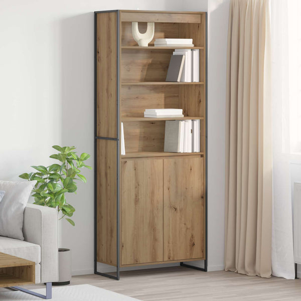 Hoher Schrank Eiche 79x36x200 cm