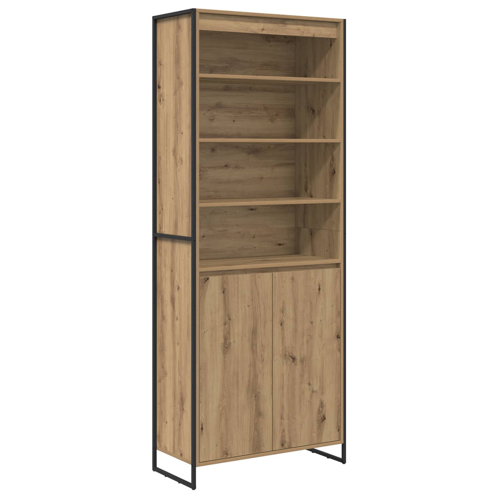 Hoher Schrank Eiche 79x36x200 cm