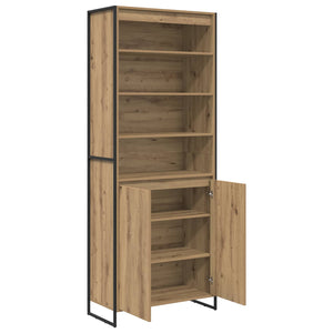 Hoher Schrank Eiche 79x36x200 cm