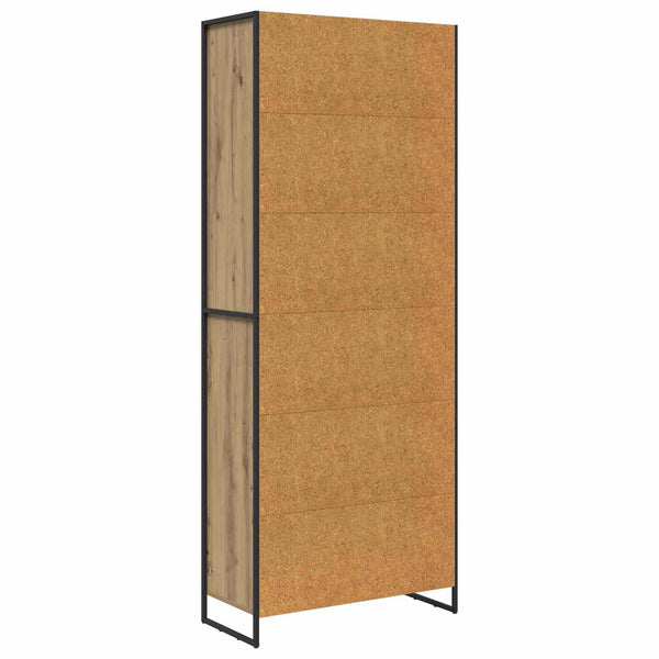 Hoher Schrank Eiche 79x36x200 cm